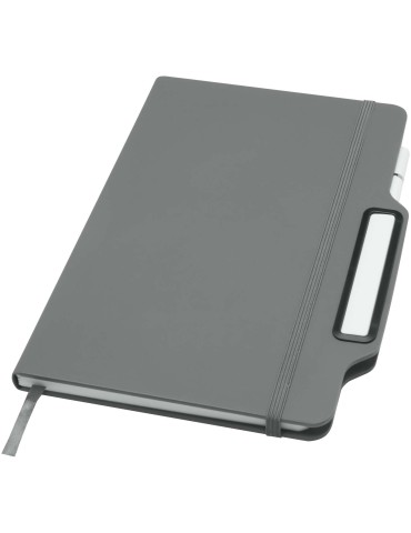 Carnet à couverture rigide Nexus A5 avec stylo et crayon (encre noire)