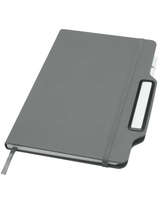 Carnet à couverture rigide Nexus A5 avec stylo et crayon (encre noire)