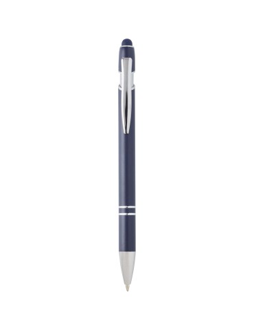 Stylo bille Kish avec finition argentée (encre bleue)