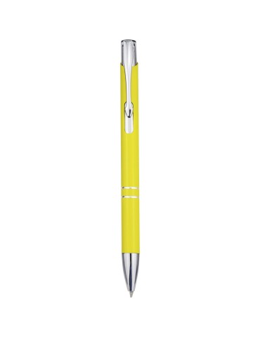 Stylo bille en aluminium recyclé Moneta (encre bleue)
