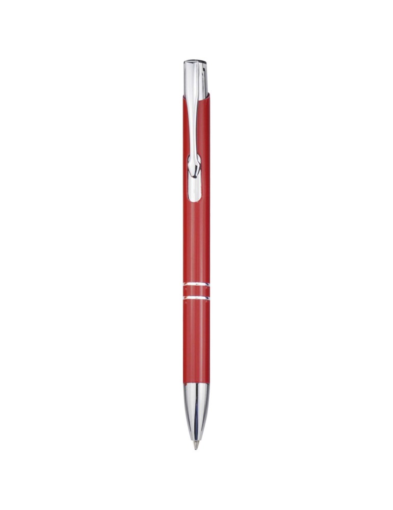 Stylo bille en aluminium recyclé Moneta (encre bleue)