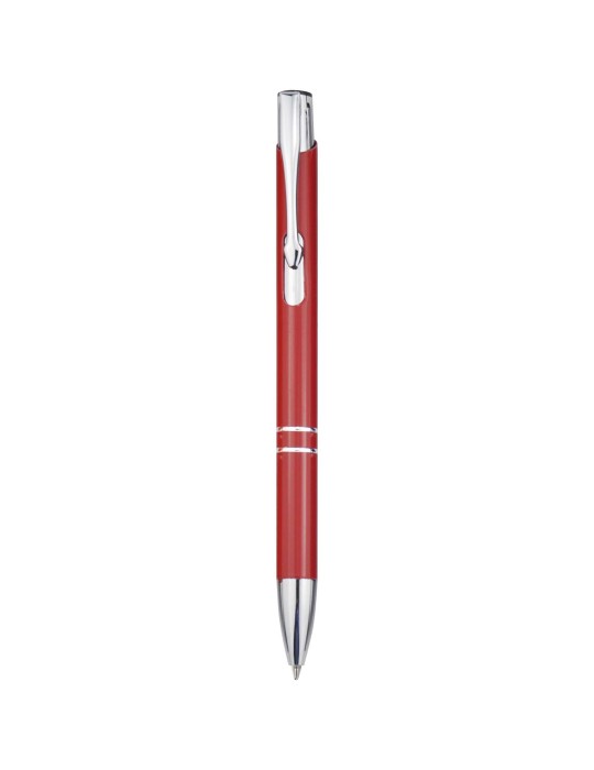 Stylo bille en aluminium recyclé Moneta (encre bleue)