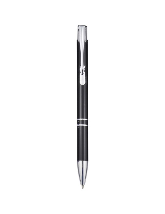 Stylo bille en aluminium recyclé Moneta (encre bleue)