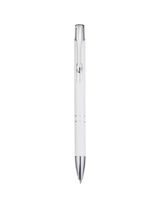 Stylo bille en aluminium recyclé Moneta (encre bleue)
