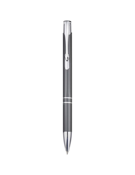 Stylo bille en aluminium recyclé Moneta (encre bleue)
