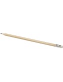 Crayon en bois de peuplier avec gomme, marquage logo | Graffo
