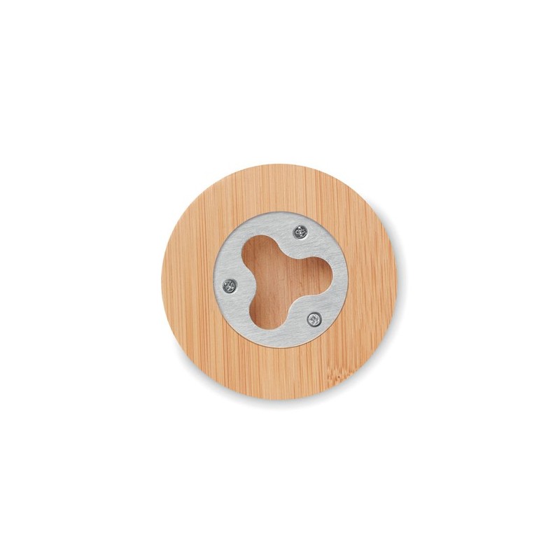 Décapsuleur Éco-responsable en Bambou Personnalisé DAKAI Matières : bambou Couleurs : bois personnalisable avec votre logo