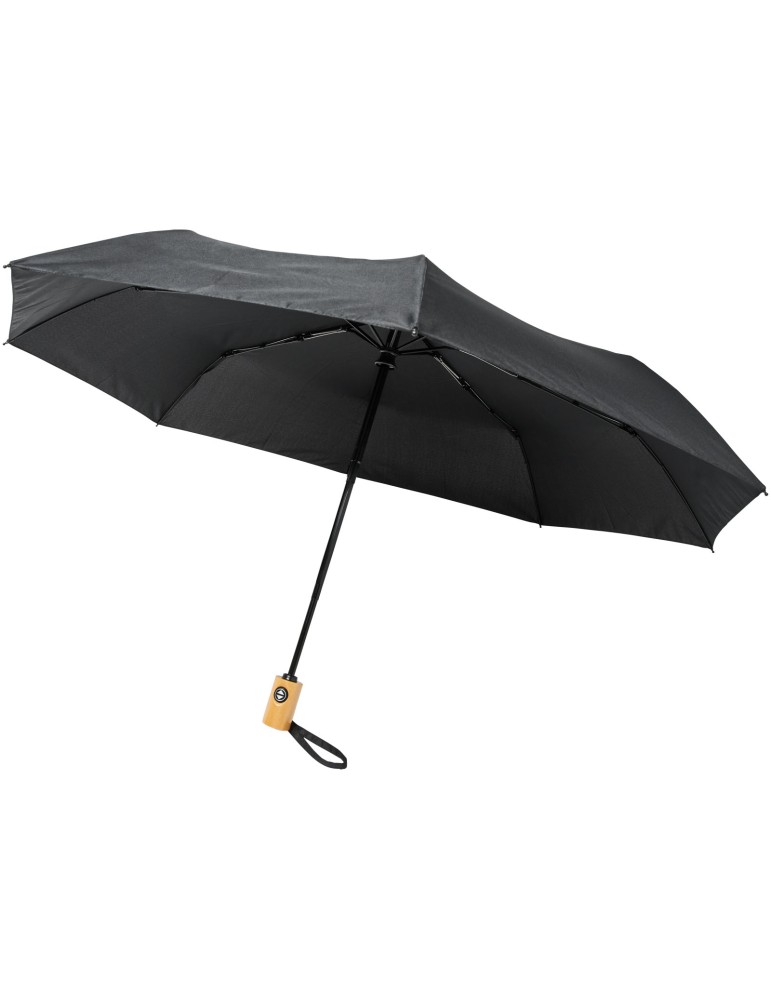 Parapluie en RPET pliable 21" à ouverture/fermeture automatique Bo