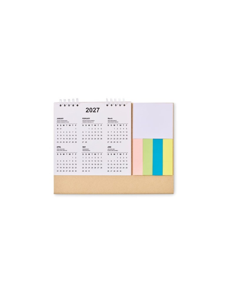 CALENDOO Calendrier de bureau avec mémo