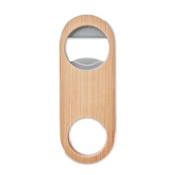 Décapsuleur Éco-responsable en Bambou Personnalisé VALBAMPER Matières : acier inoxydable Couleurs : bois 2