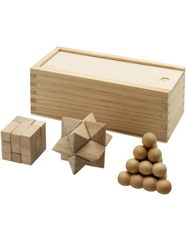 Casse-tête chinois Brainiac 3 pièces en bois