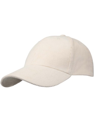 Casquette 6 panneaux de 280 g/m² Hutton en velours côtelé recyclé 2