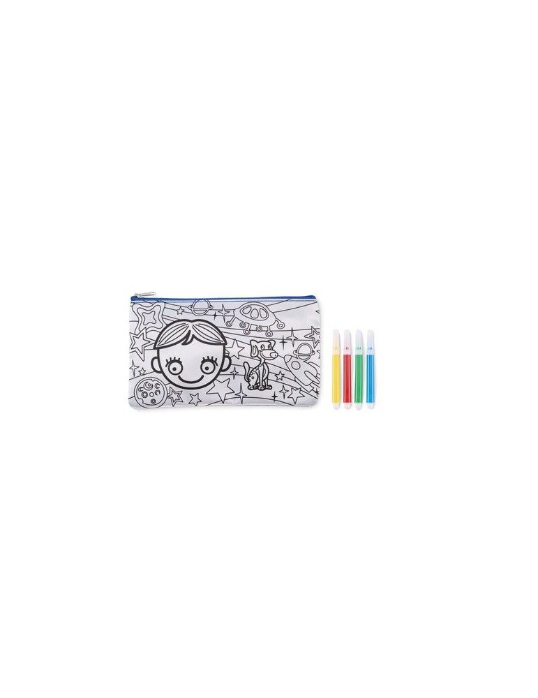 Trousse à crayons avec feutres publicitaire KIDDO