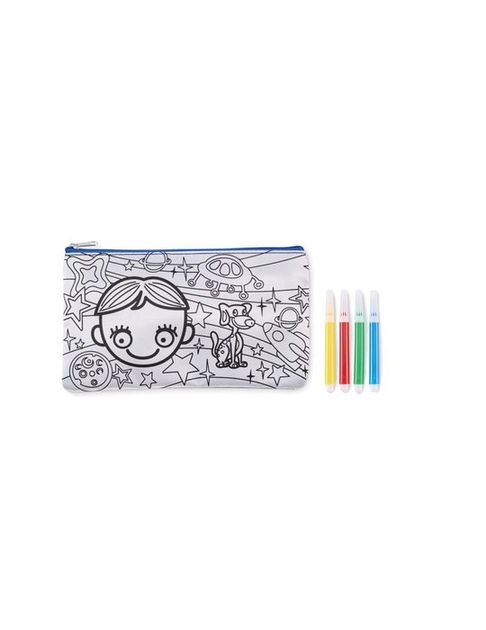 Trousse à crayons avec feutres publicitaire KIDDO