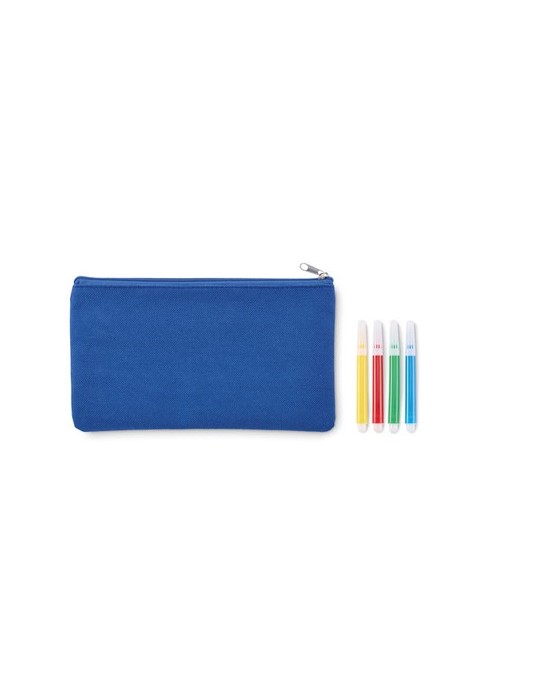 Trousse à crayons avec feutres publicitaire KIDDO