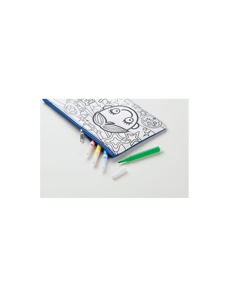 Trousse à crayons avec feutres publicitaire KIDDO