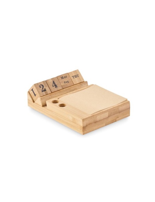 Calendrier de bureau en bambou publicitaire BOOTOP