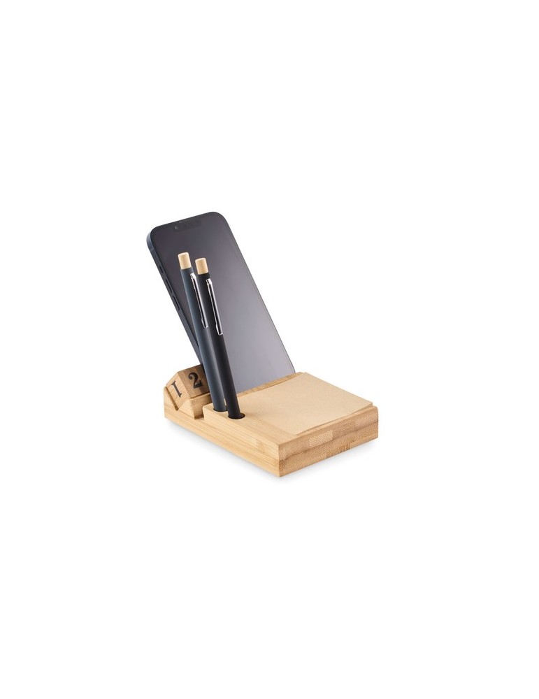 Calendrier de bureau en bambou publicitaire BOOTOP