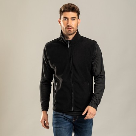 Veste Polaire Personnalisable Éco-responsable - Gilet Forest Matières : polaire Taille textile : M Couleurs : noir goodies publi