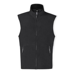 Veste Polaire Personnalisable Éco-responsable - Gilet Forest Matières : polaire Taille textile : M Couleurs : noir personnalisat