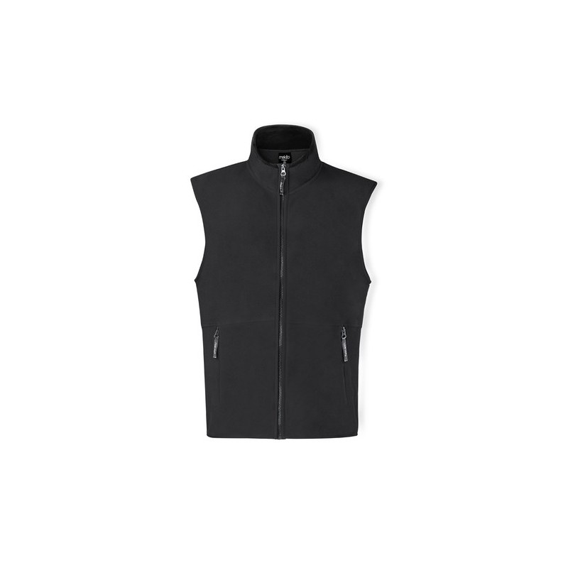 Veste Polaire Personnalisable Éco-responsable - Gilet Forest Matières : polaire Taille textile : M Couleurs : noir personnalisat