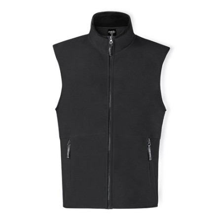 Veste Polaire Personnalisable Éco-responsable - Gilet Forest Matières : polaire Taille textile : M Couleurs : noir personnalisat