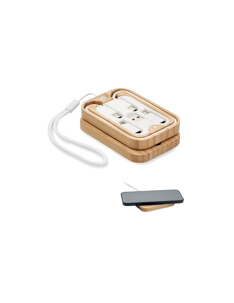 Chargeur sans fil  15W en bambou CHARGOO