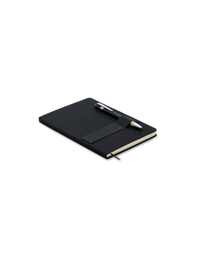 Carnet RPET A5 avec stylo publicitaire NOTA