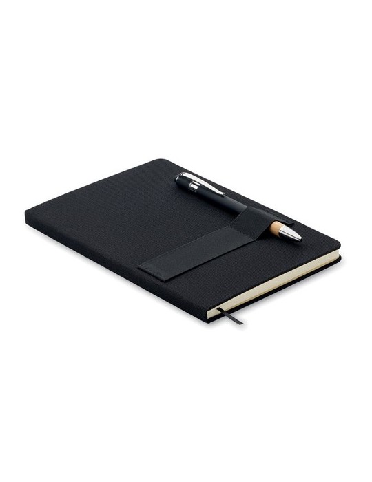 Carnet RPET A5 avec stylo publicitaire NOTA