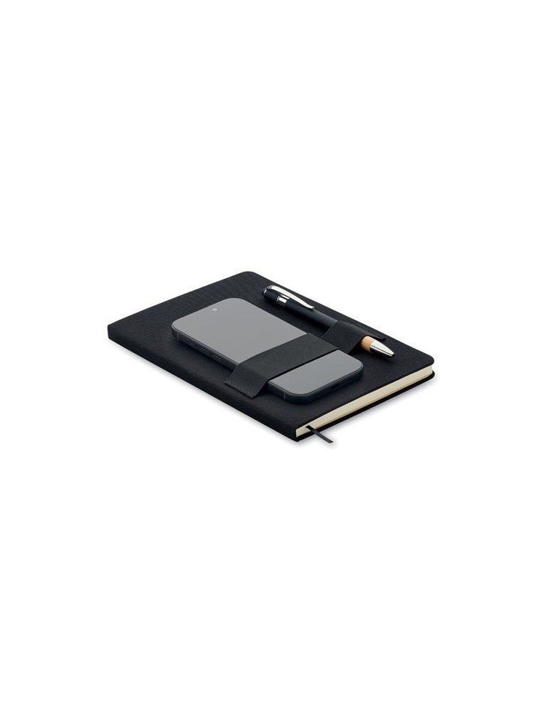 Carnet RPET A5 avec stylo publicitaire NOTA
