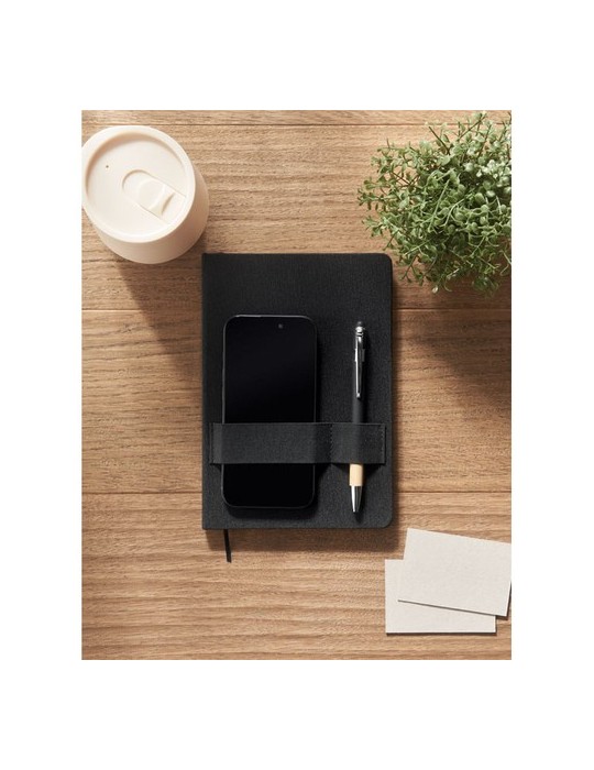 Carnet RPET A5 avec stylo publicitaire NOTA