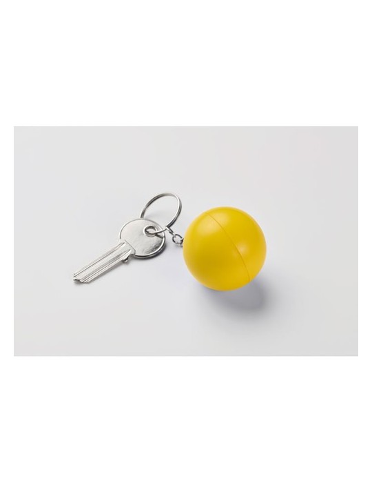 Porte-clés publicitaire boule en PU CIRKELY