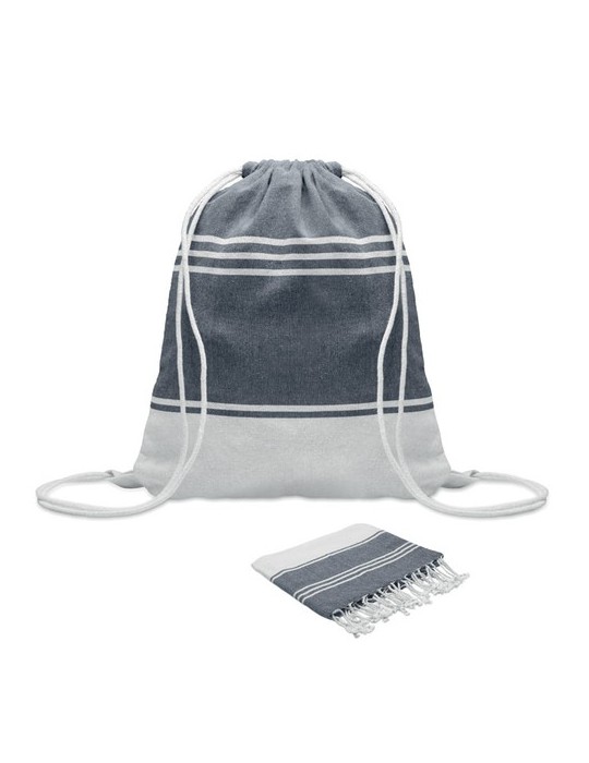 Fouta et sac assorti publicitaires HAMMA