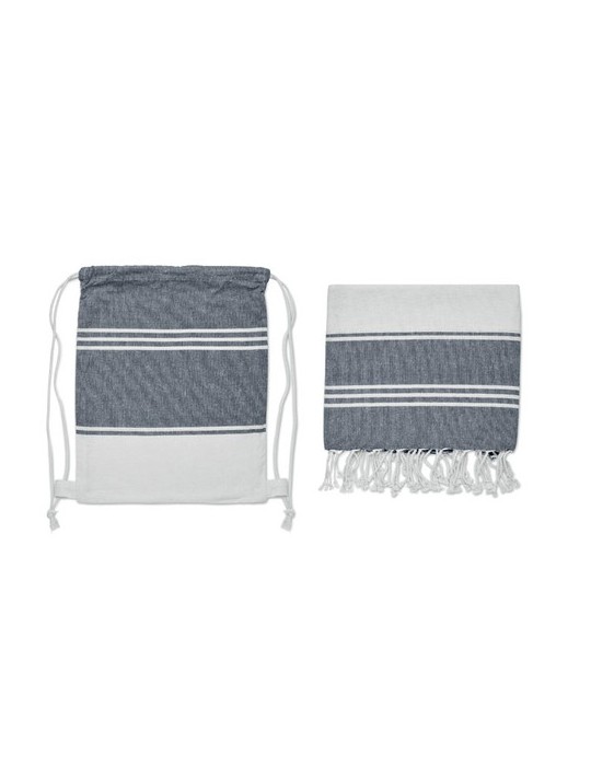 Fouta et sac assorti publicitaires HAMMA