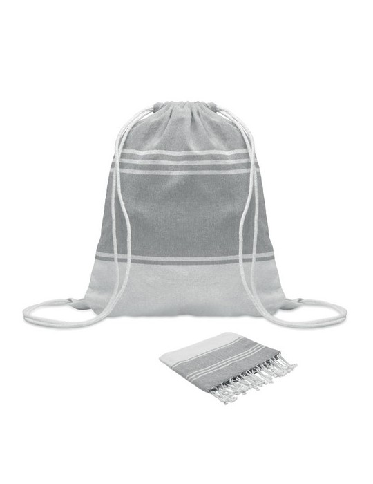 Fouta et sac assorti publicitaires HAMMA