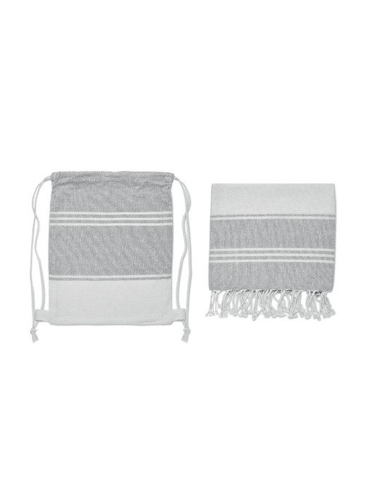 Fouta et sac assorti publicitaires HAMMA