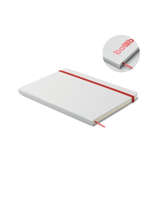 Carnet personnalisé A5 à couleur révélée ROUTE WHITE