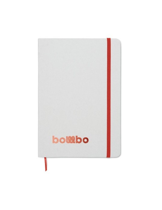 Carnet personnalisé A5 à couleur révélée ROUTE WHITE