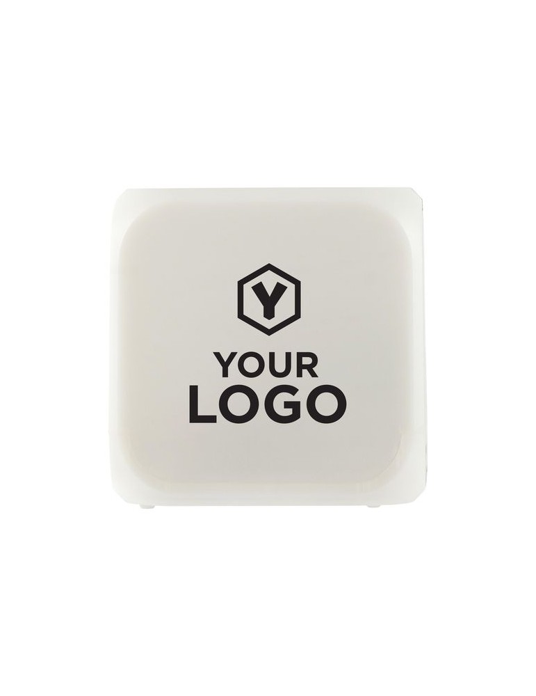 Horloge de bureau cube lumineux personnalisée Leona