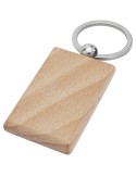 Porte-clés rectangulaire gravé en bois, cadeau client | Gian