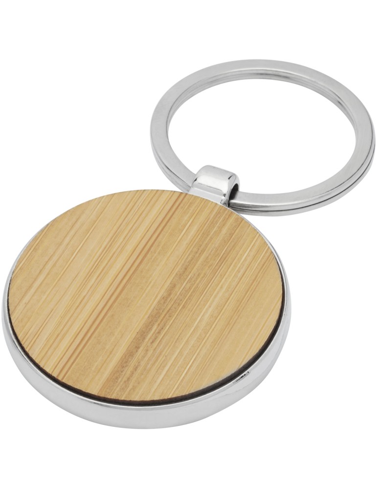 Porte-clés rond Nino en bambou