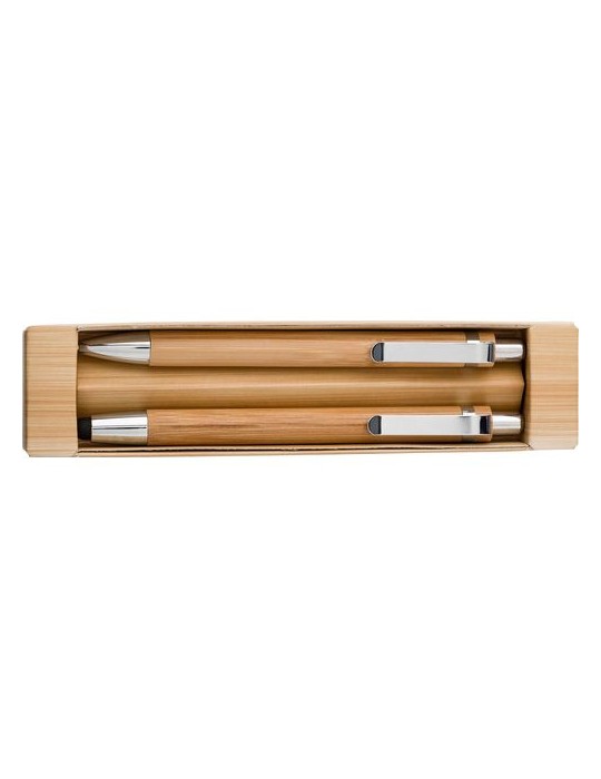 Parure de stylo  en bambou personnalisée Darlene