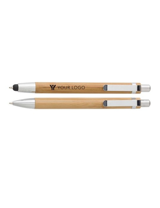 Parure de stylo  en bambou personnalisée Darlene