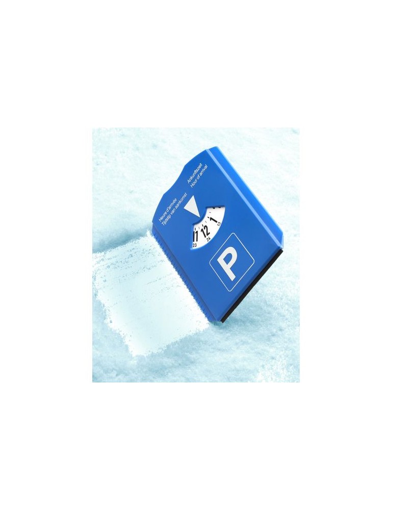 Disque de Stationnement Économique Personnalisé avec Gratte-neige Teddie - Pratique