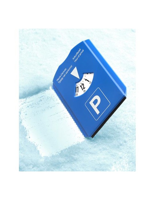 Disque de Stationnement Économique Personnalisé avec Gratte-neige Teddie - Pratique