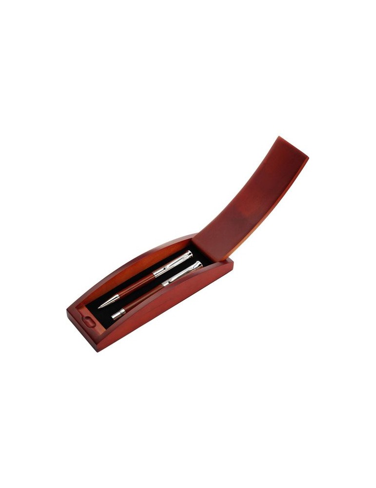 Parure publicitaire stylo bille roller Robin
