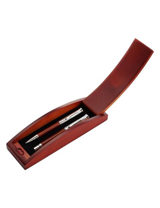 Parure publicitaire stylo bille roller Robin