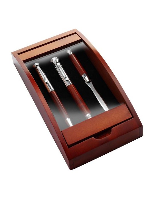 Parure publicitaire stylo plume coupe-papier Paulette