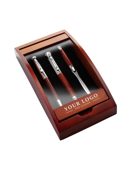 Parure publicitaire stylo plume coupe-papier Paulette