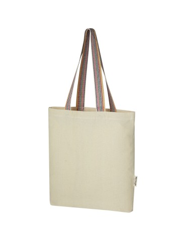 Sac shopping Rainbow de 5 l en coton recyclé 180 g/m²